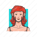 avatar, avatars, red hair, women, women avatar