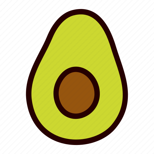 Avocado, food, healthy, cooking, doodle, cartoon icon - Download on Iconfinder