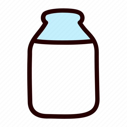 Milk, bottle, food, dairy, doodle, cartoon icon - Download on Iconfinder