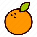orange, fruit, food, juice, doodle, cartoon