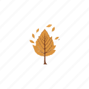 autumn, fall, thanksgiving, season, nature, weather, tree, leaf, leaves, hand draw, forest