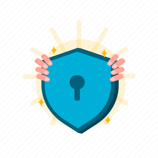 Holding shield, security shield, protective-shield, safety-shield, shield security, safety, secure icon - Download on Iconfinder