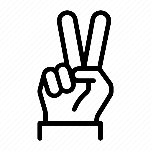 Victory, peace, hand, gesture, success, achievement icon - Download on Iconfinder