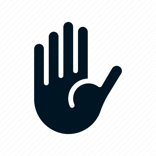 Finger, five, gesture, hand, hi icon - Download on Iconfinder