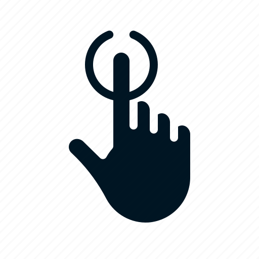 Click, finger, gesture, hand, tap icon - Download on Iconfinder