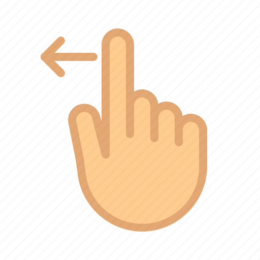 Finger, gesture, hand, left, swipe, touch icon - Download on Iconfinder