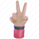 friendship, gesture, hand, peace, sign, v, victory, front