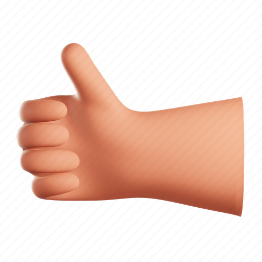 Like, hand, gesture, sign language, hands 3D illustration - Download on Iconfinder