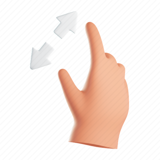 Zoom, hand, gesture, sign language, hands 3D illustration - Download on Iconfinder
