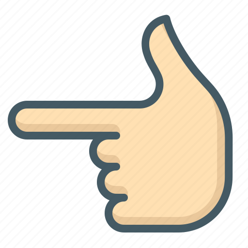 Finger, hand, gesture, point, left icon - Download on Iconfinder