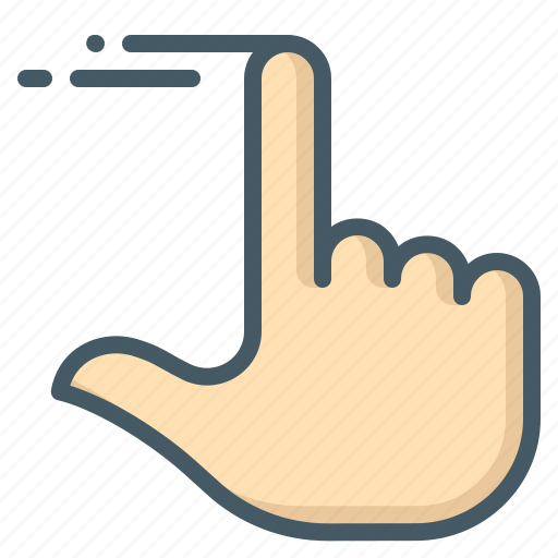 Finger, hand, sliding icon - Download on Iconfinder