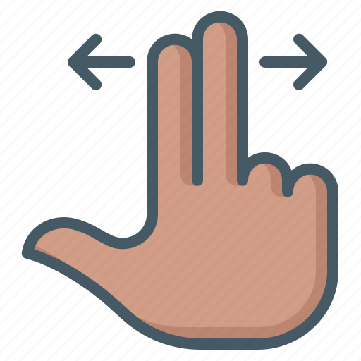 Back, forth, gesture, hand, slide, fingers icon - Download on Iconfinder