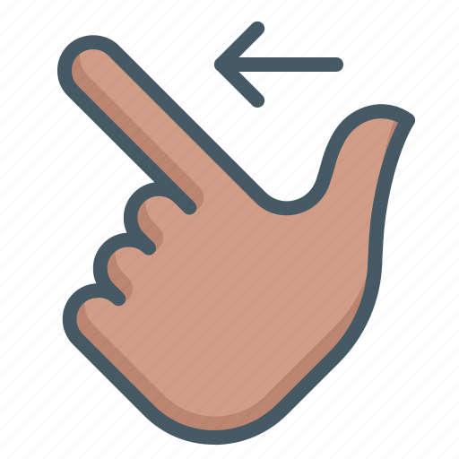 Gesture, hand, left, swipe icon - Download on Iconfinder