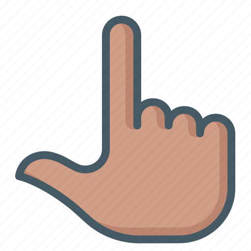 Gesture, hand, tap, index, finger icon - Download on Iconfinder