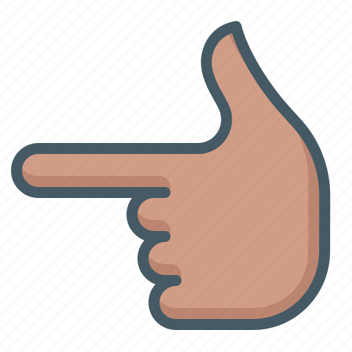 Finger, hand, gesture, point, left icon - Download on Iconfinder