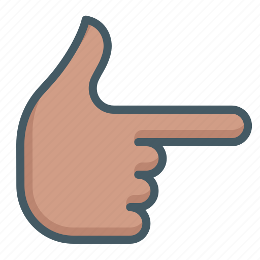 Finger, hand, gesture, point, right icon - Download on Iconfinder