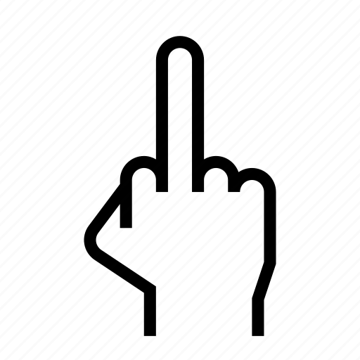 Finger, fuck, gesture, hand, middle, rude icon - Download on Iconfinder