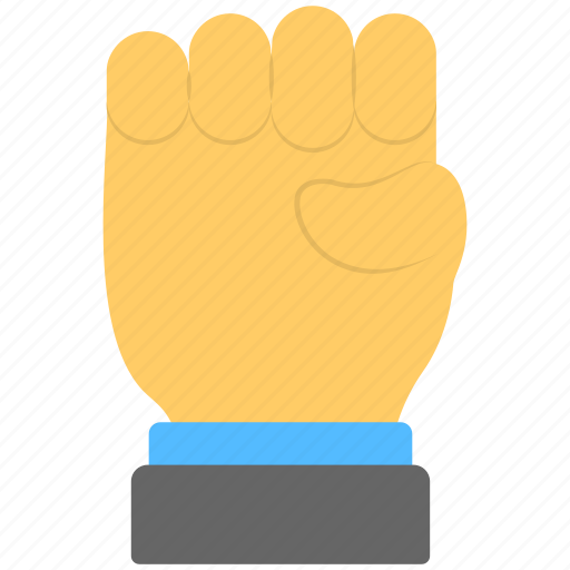 Anger sign, fist, five fingers, full hand, hand gestures icon - Download on Iconfinder