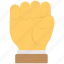 anger, fist, five fingers, hand icons, sign of power 