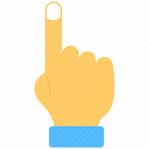 Fingers, hand, hand sign, index finger, pointing upwards icon - Download on Iconfinder