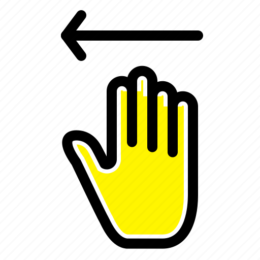 Arrow, gestures, hand, left icon - Download on Iconfinder
