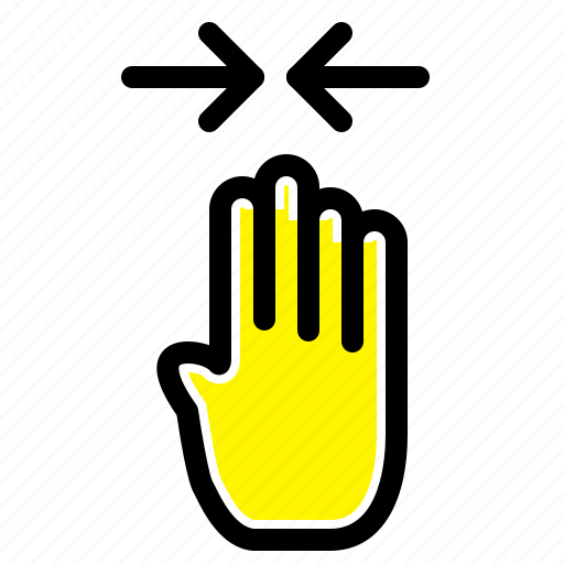 Arrow, finger, four, gesture, pinch icon - Download on Iconfinder