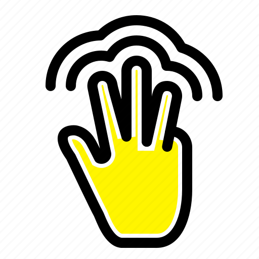 Fingers, gestures, hand, interface, multiple, touch icon - Download on Iconfinder