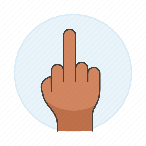 Offense, hand, gesture, sign, insulting, fuck, middle icon - Download on Iconfinder