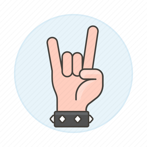 Gesture, bracelet, you, horns, music, sign, love icon - Download on Iconfinder