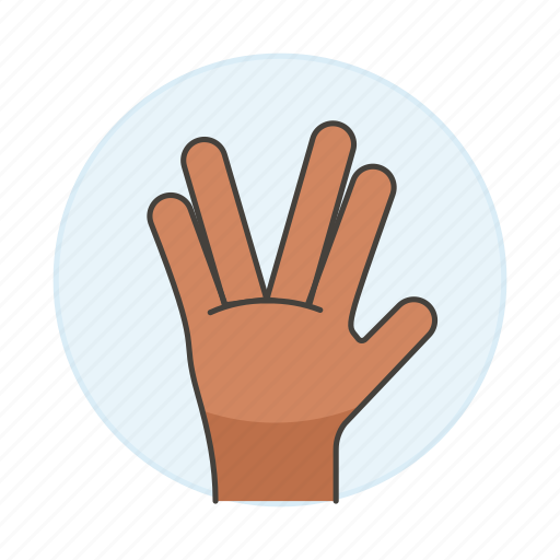 Salute, spock, hand, alien, star, palm, gestures icon - Download on Iconfinder