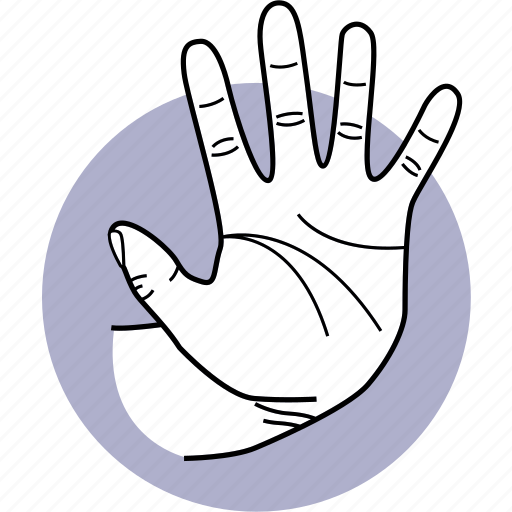 Hand, stop, no, stopping, gesture, halt, do not icon - Download on Iconfinder