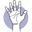 hand, gestures, palm, fingers, five 