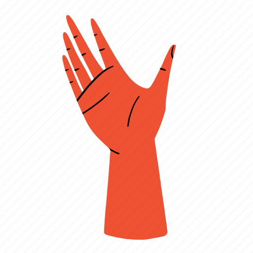 Hand, open, palm, fingers, gesture, finger, touch icon - Download on Iconfinder