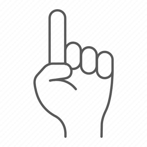 Faith, allah, gesture, point, finger, hand, up icon - Download on Iconfinder