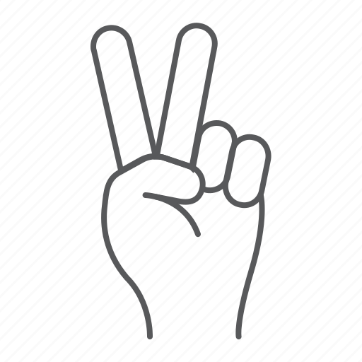 Peace, hand, sign, gesture, finger, victory icon - Download on Iconfinder