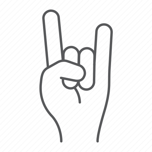 Rock, hand, gesture, roll, finger, metal, music icon - Download on Iconfinder