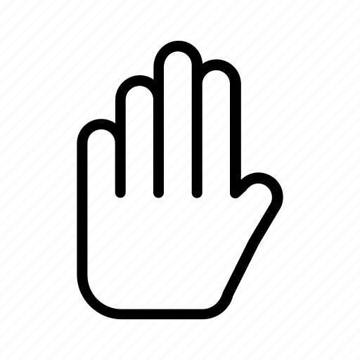 Left, stop, people, gesturing, human, gesture, finger icon - Download on Iconfinder
