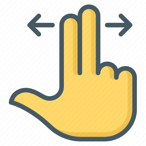 Back, forth, gesture, hand, slide, fingers icon - Download on Iconfinder