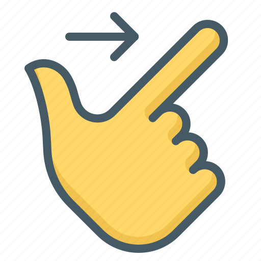 Gesutre, hand, right, swipe icon - Download on Iconfinder