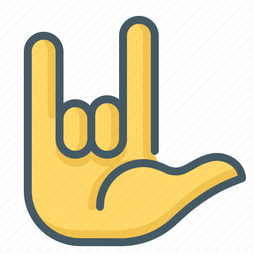 Gesture, hand, horns, love icon - Download on Iconfinder