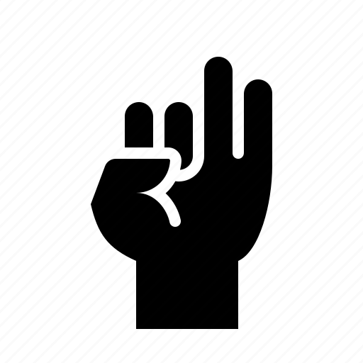Hand, two, gesture, finger icon - Download on Iconfinder