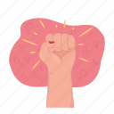 girl power, feminism, raised fist, women rights