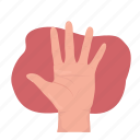spread fingers, mountza, hand gesture, insulting symbol