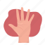 spread fingers, mountza, hand gesture, insulting symbol 