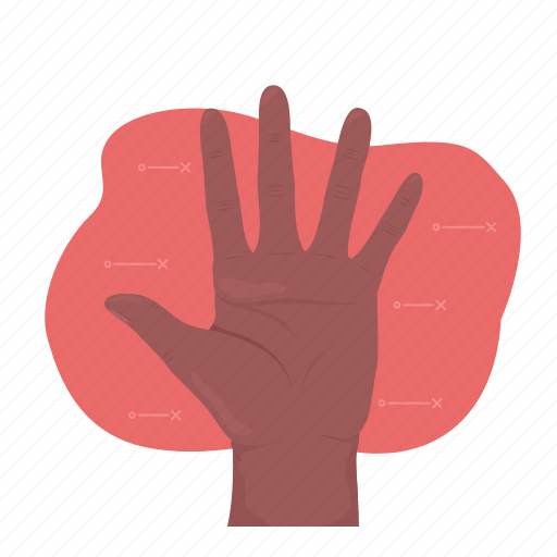 Spread fingers, hand gesture, hello, greeting icon - Download on Iconfinder