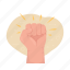 raised fist, empowerment, protest, resistance 