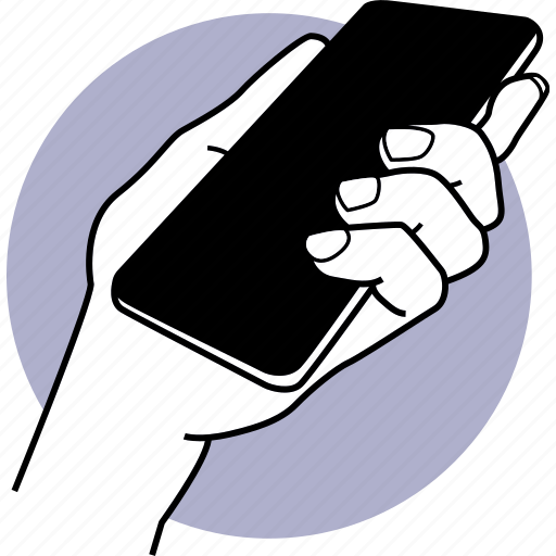 Phone, black, holding, mockup, mock up, hand, smartphone icon - Download on Iconfinder