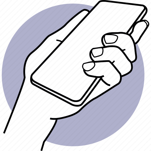 Phone, hand, holding, close up, closeup, finger, smartphone icon - Download on Iconfinder