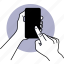 phone, smartphone, using, finger, cellphone, hand, gesture 