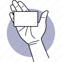 card, hand, palm, membership, finger, member, empty